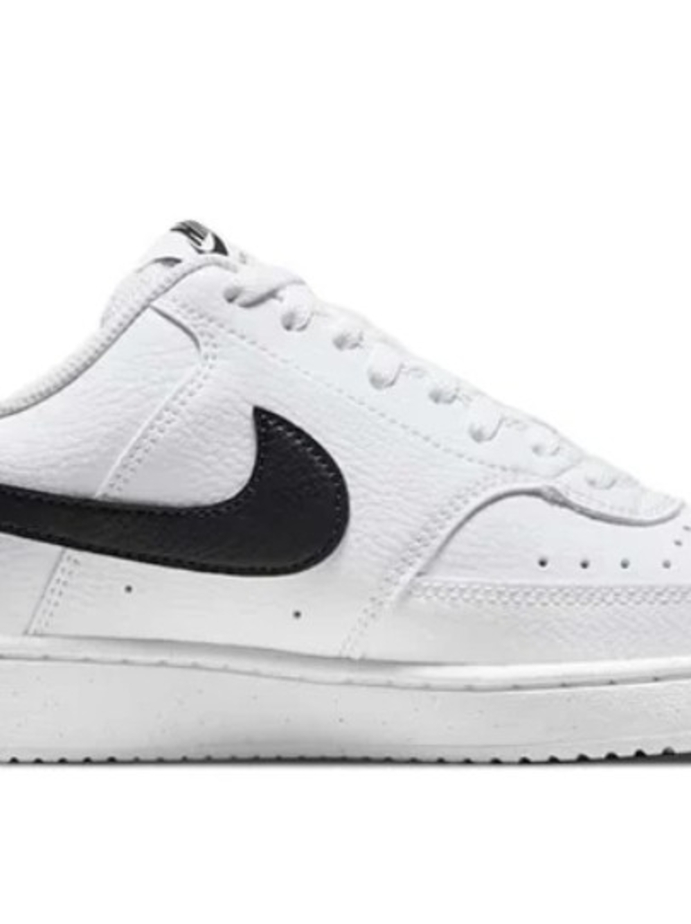 Nike White and Black Low-Top Sneaker